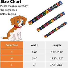 img 1 attached to 🌸 Stylish Flower Patterned Girl Dog Collars: Cute, Elegant & Adjustable for Puppy and Small to Large Dogs