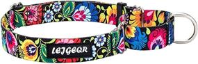 img 4 attached to 🌸 Stylish Flower Patterned Girl Dog Collars: Cute, Elegant & Adjustable for Puppy and Small to Large Dogs