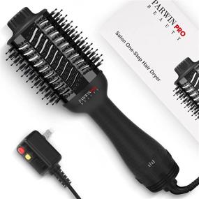 img 4 attached to 💇 PARWIN PRO BEAUTY Salon One-Step Hair Dryer Brush: Профессиональный многофункциональный стайлер с горячим воздухом для борьбы с непослушными волосами, обеспечивающий отрицательный ионный уход.