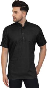 img 4 attached to SKAVIJ Cotton Casual Regular Medium Men's Clothing and Shirts