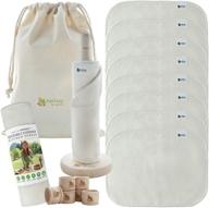 🌿 10-pack reusable paper towels: eco-friendly cloth alternative, organic cotton, zero waste napkin logo
