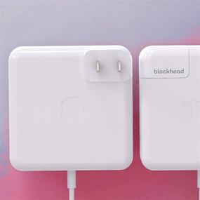 img 2 attached to 🔌 Ten One Design Blockhead Side-Facing Plug for Apple MacBook/iPad Power Adapters and Chargers - White