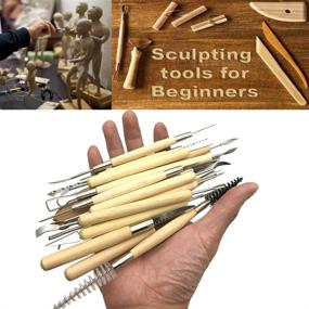 img 1 attached to Aisamco 40 Pcs Ceramic Clay Tools Kit: Beginner-Friendly Sculpting Set for Art Crafts and Pottery – Safe for Kids & Ideal for Schools and Home Use