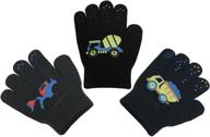 stretch gloves assortment for boys' accessories and cold weather - nice caps logo