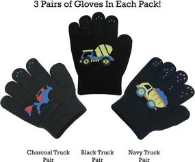 img 2 attached to Stretch Gloves Assortment for Boys' Accessories and Cold Weather - NIce Caps