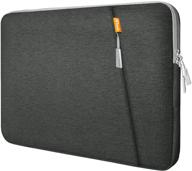 👝 jetech laptop sleeve 13.3-inch compatible: macbook pro, air, tablet - waterproof grey case with accessory pocket logo