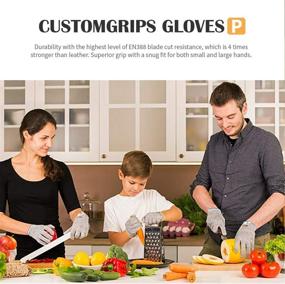 img 3 attached to 🔒 CustomGrips Resistant Protection: The Ultimate Shucking Kitchen Occupational Health & Safety Product in Personal Protective Equipment