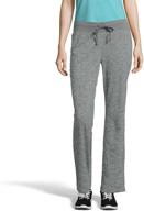 👖 hanes women's french terry pant: comfy and stylish bottoms for everyday wear логотип