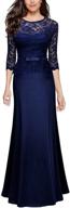 👗 miusol women's x-large floral wedding dress - stylish women's clothing logo