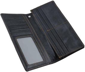 img 2 attached to 💼 Biker Leather Money Wallet Purse