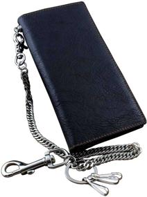 img 4 attached to 💼 Biker Leather Money Wallet Purse