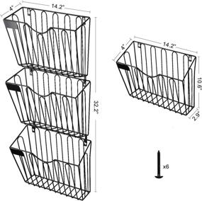 img 3 attached to Штабелируемый подвесной органайзер Карманы Журнал