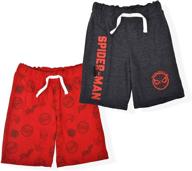 🕷️ marvel spider man 2-pack casual shorts for boys- clothing logo