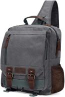 🎒 plambag canvas backpack: trendy travel crossbody backpacks for adventurers logo