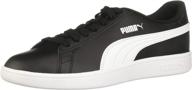 👟 classic style meets modern design: puma smash sneaker white black men's shoes logo