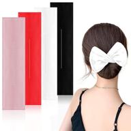 👱 gjlpmy deft bun: fashionable and easy hair bun maker for women - multicolor cloth twist hair tool for quick french twist hairstyle - must-have hairpin tool (4 pcs) logo