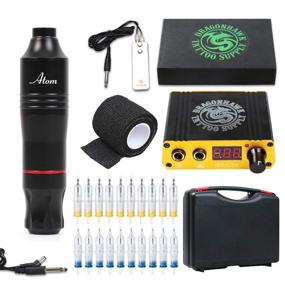 img 4 attached to 🐉 Dragonhawk Cartridge Tattoo Machine Kit Pen: A Versatile Solution for Tattoo Artists - Including Rotary Tattoo Machine, Cartridge Needles & Powerful Power Supply (Atom Model)