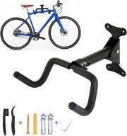 🚲 bike wall mount - adjustable horizontal metal rack holder for indoor storage of road, mountain, and kids bicycles logo