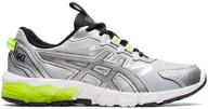 👟 black asics kids gel quantum athletic shoes for girls logo