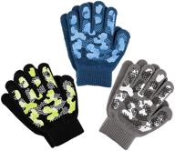 🧤 magic knit kids stretch gloves - boys' cold weather accessories for optimal comfort and style logo