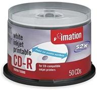 📀 imation printable hub cd-r 52x 700mb 80 min - 50 pack spindle, white logo