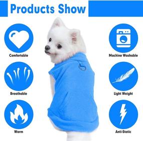 img 3 attached to EXPAWLORER Dog Warm Fleece Vest Winter Jacket: Cozy Coat with Pocket for Dogs - Autumn and Winter Essential!