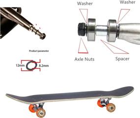 img 2 attached to Alumy Skateboard Washers Speed Longboard