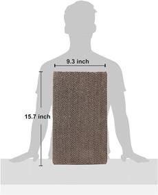 img 3 attached to 🐱 2 Pack Cat Scratch Pads - Wide Corrugated Cardboard Scratcher for Cats, XL Reversible Refill Lounge Replacement for Furniture Protectors - Includes Catnip