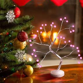 img 1 attached to 🌳 Bonsai Tree Light: Remote Controlled LED Desk Lamp with 16 Colors - Perfect for Home Decoration, Christmas Parties, and DIY Enthusiasts