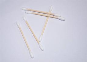 img 2 attached to 🌿 Bulk Pack of 1200 Bamboo Stick Cotton Swabs (6 Packs) - Premium Medical Cotton Swabs - Double Tipped Cleaning Swab for hygienic purposes - High-Quality Absorbent Cotton - Reliable, Highly Absorbent, and Safe for Various Uses
