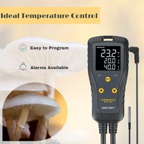 img 1 attached to DIGITEN DTC101 Digital Temperature Controller - Greenhouse Thermostat Plug for Heater, Heat Mat, Aquarium, Reptile Incubation, Homebrewing - Heating & Cooling Mode