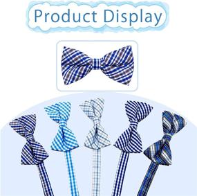 img 3 attached to Stylish 15pcs/Pack Plaid Dog Bow Ties: Perfect for Small Dogs, Cats, and Medium Breeds - Ideal for Wedding Parties and Grooming