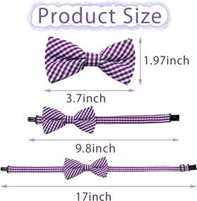 img 2 attached to Stylish 15pcs/Pack Plaid Dog Bow Ties: Perfect for Small Dogs, Cats, and Medium Breeds - Ideal for Wedding Parties and Grooming