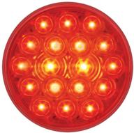 ⚠️ enhanced visibility: gg grand general 76452 fleet red 4&quot; round 18-led stop/turn/tail sealed light for efficient road safety logo