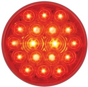 img 4 attached to ⚠️ Enhanced Visibility: GG Grand General 76452 Fleet Red 4&quot; Round 18-LED Stop/Turn/Tail Sealed Light for Efficient Road Safety