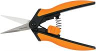 🌿 fiskars softouch micro-tip non-coated blade pruning snip, orange/black (399240-1003): enhanced seo-friendly product name logo