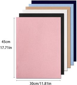 img 1 attached to 14 Count Aida Cloth: 6 Color Cotton Classic Reserve Cross Stitch Embroidery Fabric for DIY Needlework Crafts - 12 x 18 Inch (Black, White, Pink, Khaki, Sky Blue, Navy Blue)