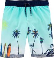 🩳 vibrant kosh boys swim trunks in orange for boys' clothing: find the perfect fit for your little swimmer! logo
