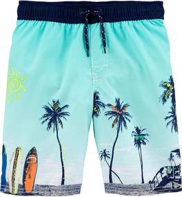 img 1 attached to 🩳 Vibrant Kosh Boys Swim Trunks in Orange for Boys' Clothing: Find the Perfect Fit for Your Little Swimmer!