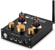 premium p1 bluetooth 5.0 vacuum tube preamplifier: enhance your audio experience with hi-fi valve headphone amplification, wireless connectivity, usb dac, and aptx-hd support logo