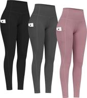 🩲 phisockat 2 pack high waist yoga pants with pockets: tummy control leggings for effective workouts and 4 way stretch yoga leggings логотип