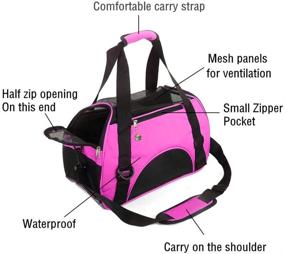 img 1 attached to 🐱 ZaneSun Soft-Sided Cat Carrier Bag – Portable & Foldable Travel Pet Carrier for Cats and Dogs – Airline Approved