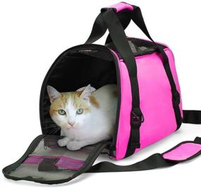img 2 attached to 🐱 ZaneSun Soft-Sided Cat Carrier Bag – Portable & Foldable Travel Pet Carrier for Cats and Dogs – Airline Approved