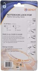 img 1 attached to 🔒 Silver Notebook Laptop Keyed Lock for Enhanced Nano Security Slot Protection
