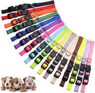 🐶 convenient 16 pcs puppy id collars with breakaway design & record keeping charts logo