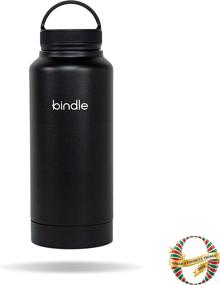 img 3 attached to Bindle Bottle 24oz Black: Double Walled Stainless Steel Water Bottle with Storage Compartment - Keeps Drinks Cold for 24 Hours, Hot for 12