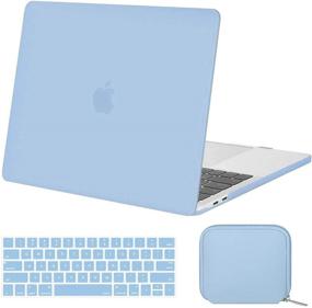 img 4 attached to 🔵 Premium MOSISO MacBook Pro 13 Inch Case 2016-2020 - Durable Hard Shell, Keyboard Cover, & Neoprene Bag - Airy Blue