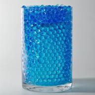 jellybeadz blue water beads - 4 oz. creates 3-gallon water storing gel logo