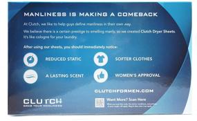 img 2 attached to 👔 Clutch Men's Dryer Sheets: Powerful Fabric Softener for Men's Clothing - 40 Count Box