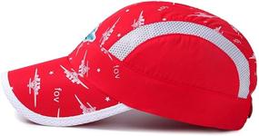 img 1 attached to Stay Sun-Safe with Home Prefer Kids Lightweight Quick Drying Sun Hat! Airy Mesh UV Protection Caps for Superior Comfort